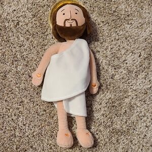 Plush Toy with White and Brown Colors